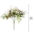 thumbnail image 3 of SLYNSHome Artificial Silk Flowers for Vase Decor,Vintage Fake Floral Bouquets for Wedding Bridal Centerpiece Arrangement Home Décor - White, 3 of 8