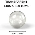 thumbnail image 5 of Vending Machine Capsules - 250 Pcs Toy Capsules - Clear 1.26 Inches Round Plastic Capsules - Prize Container Vending Capsule - Plastic Party Favor Containers, 5 of 5