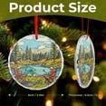 thumbnail image 2 of Xmas Ornament Skull Camping Christmas Tree Glass Ornament Vintage Design Skeleton Holiday Ornaments Decoration for Home, 2 of 8