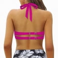 thumbnail image 5 of UAYOTSE Women Elastic Swimwear Tops Underwire Full Coverage Bikini Top Push Up Swim Crop Top Tie Back Bathing Suit Tops,Sizes S, 5 of 9