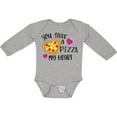 thumbnail image 3 of Inktastic Valentine's Day You Stole a Pizza of My Heart Boys or Girls Long Sleeve Baby Bodysuit, 3 of 5