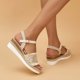 thumbnail image 4 of Amzcrzy Zapatos de mujer,Zapatos de mujer,Zapatillas de mujer, Sandalias informales con hebilla y punta abierta para mujer, de verano, con borlas y suela gruesa Sandalias Mujer Zapatillas De Casa, 4 of 5