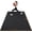 Black6'x4', variant on Large Workout Mat 6'x2' & 6'x4' -  Gym Flooring for Weightlifting, Jump Rope, MMA, Yoga, Cardio, Stretch, Plyo, HIIT - Shoe-Friendly