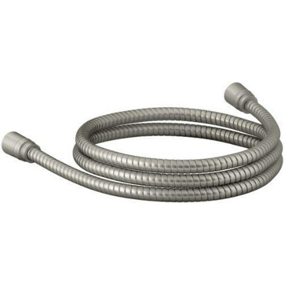 Awaken 60 in. Plastic Ribbon Shower Hose in Brushed Nickel