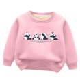 thumbnail image 2 of Girls Sweatshirt Crewneck Child Boysand Girls' Lined Round Neck Sweatshirts Thickened Warm Top Clothes Kids Girls 10-12,2-3 Years, 2 of 3