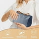 thumbnail image 4 of Bolsa de maquillaje de nailon, bolsa organizadora de viaje, organizador de cosméticos para mujeres y niñas, 14 x 10 x 7 cm, color gris, 4 of 5