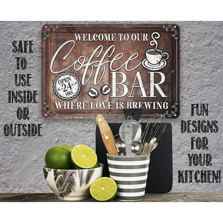 Coffee Bar Love is Brewing SIGN Coffee Bar SIGN Gift 
