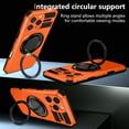 thumbnail image 5 of ELEHOLD for iPhone 16 Pro Magnetic Case [Compatible with Mag Safe] Invisible Stand with Ring Kickstand,Military Grade Shockproof Full Protective Case,Orange, 5 of 11