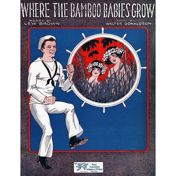 This Sheet Music Is For The Song Where The Bamboo Babies Grow The Song S Lyrics Were Written By Lew Brown And The Music Was Composed By Walmart Com