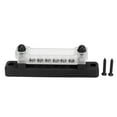 thumbnail image 2 of Terminal Bus Bar Block  For Car RV  Marine Boat 48V 150A 6 Terminal Bus Bar Power Distribution Block With Cover M6 Studs M4 Screws, 2 of 8