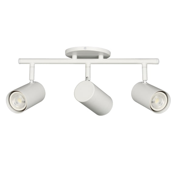 Dainolite 3 Light Track Light in Matte White