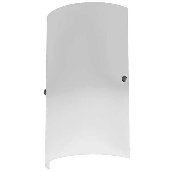 1 Light Wall Sconce, Frosted Glass, SC Accents-Finish:White,Style:Modern