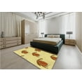 thumbnail image 4 of Ahgly Company Indoor Square Patterned Cinnamon Brown Area Rugs, 5' Square, 4 of 6