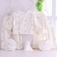 thumbnail image 2 of CAUYDYNewborn Baby Gift Set, 7-Piece Cotton Baby Clothes Gift Box for 0-3 Months , Baby Shower Welcome Gift0-3 ML101-Light Yellow,0-3 M), 2 of 6