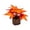 A003- Style C, variant on Fall Decorations for Home with 6-Inch Artificial Maple Leaf Potted Plant, Fall Table Centerpiece for Autumn Harvest Ambiance, Thanksgiving Table Decor Housewarming Gift, 1 Count