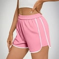 thumbnail image 5 of Limited Time Sale! lcziwo Women Athletic Shorts Elastic Waisted Baggy Casual Shorts Lightweight Breathbale Workout Running Shorts with Pockets Pink S, 5 of 9