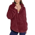 thumbnail image 3 of Cutuoiiu Fuzzy Jackets for Women Zip Up Soft Warm Coats with Pockets Gifts, 3 of 8