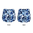 thumbnail image 3 of Balery Evil Eye Pantalones cortos deportivos para mujer con forro y dos bolsillos, elásticos, para entrenamiento, gimnasio, yoga-Large, 3 of 7