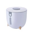thumbnail image 1 of Moyic Cubo de arroz ABS para mascotas, boca ancha, inodoro, a prueba de polillas, a prueba de humedad, dispensador sellado, caja de Organizadores de utensilios de cocina Gris pequeño, 1 of 6