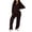 Black, variant on Lounge Sets for Women Pajamas for Women Set Womens Pajama Sets Plus Size Pajamas Women's Long Sleeve Sleepwear Soft Button Down Loungewear Pjs Lounge Set Nightwear, Black-L