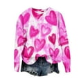 thumbnail image 5 of Craaazy Valentines Sweatshirt for Women Loose Long Sleeve Tops Round Neck Blouses Gifts, 5 of 5