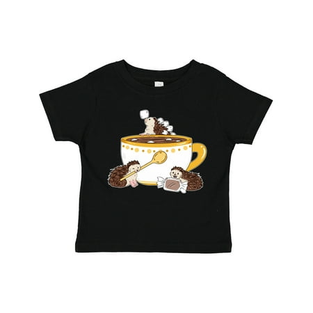 

Inktastic Cute Hot Chocolate Hedgehogs Gift Toddler Boy or Toddler Girl T-Shirt