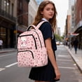 thumbnail image 6 of Pzuqiu Pink Strawberry Axolotl 17 Inch Kids Backpack Large Capacity School Bag with Multiple Pockets Soft Breathable Casual Daypack for Girls Boys Travel Bookbag 8-14 Years, 6 of 7