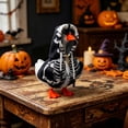 thumbnail image 6 of RUINIXCW 7 Inch Halloween Deck Goose Outfits Desk Duck Outfit Mini Porch Goose Outfit  for Desktop Goose Figurine Holiday Desk Goose Clothes Hoodie and Accessory (No Goose), 6 of 6