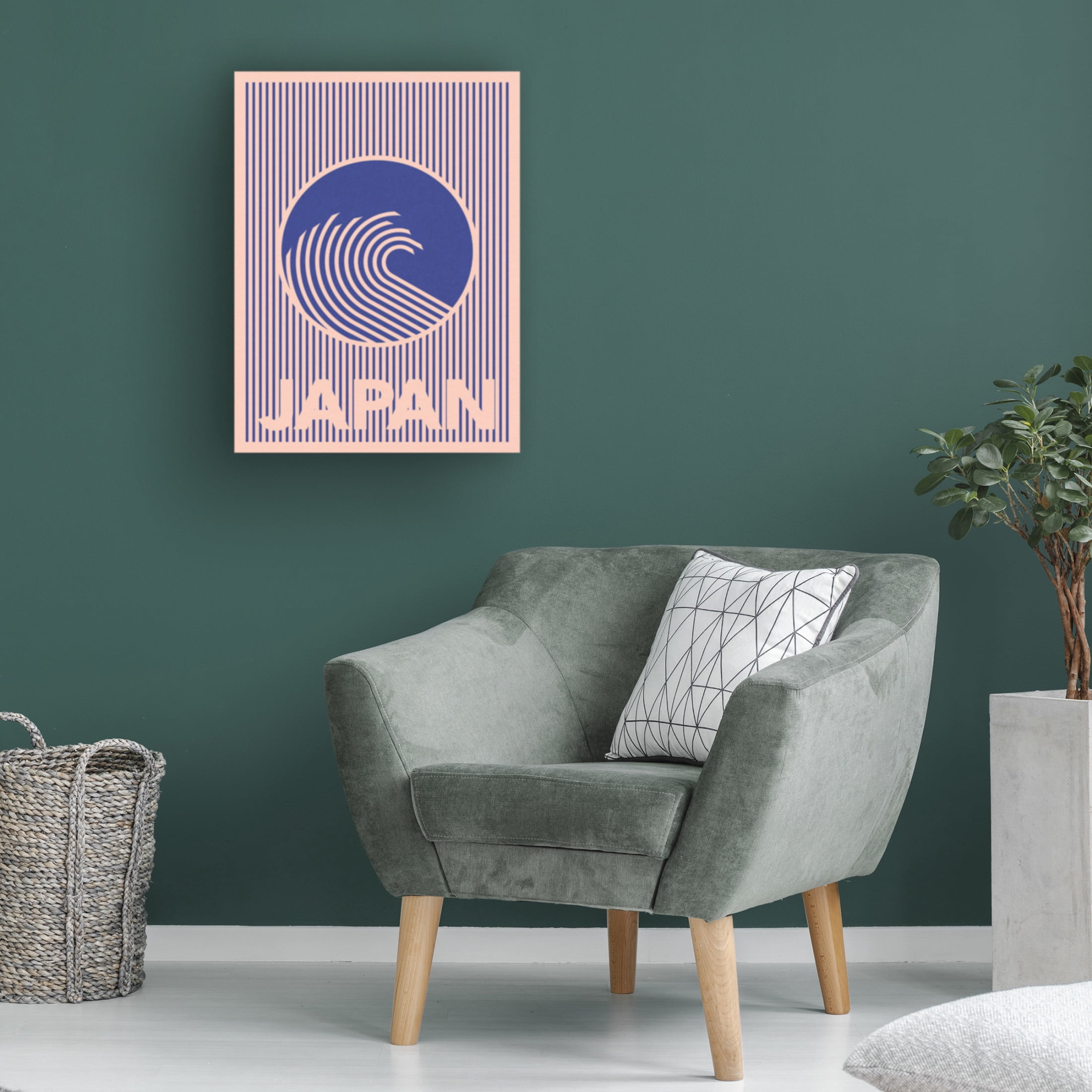 Trademark Fine Art Rosi Feist  Great Wave of Japan Canvas Wall Art