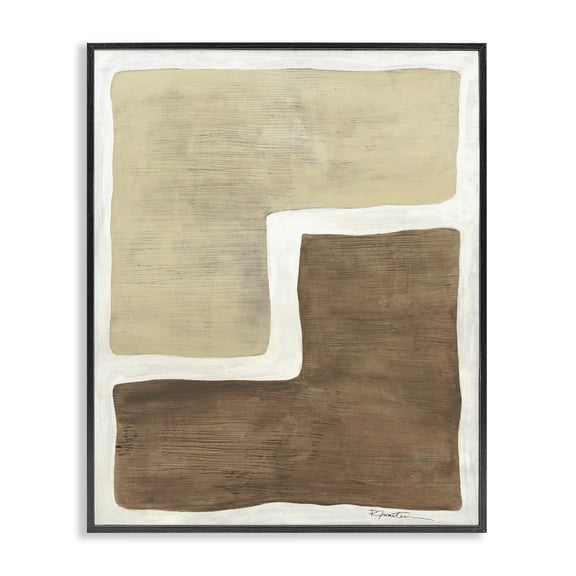 Stupell Industries Boho Symmetrical Shapes Abstract Painting Black Framed Art Print Wall Art, 11 x 14