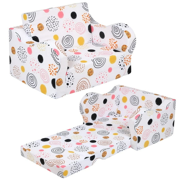 Sofá Infantil MOMCAYWEX 2 en 1 Convertible en Cama de Fuegos Artificiales