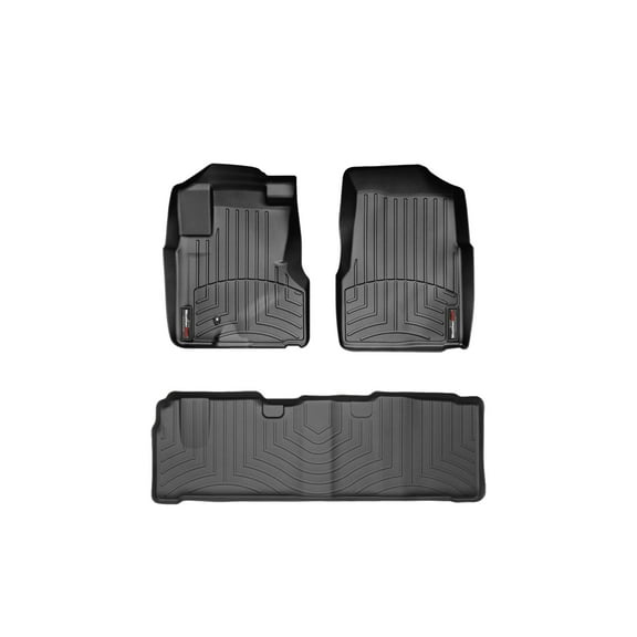 WeatherTech Custom Fit FloorLiners compatible with 2005-2006 Honda CR-V - 1st & 2nd Row, Black