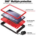 thumbnail image 3 of Funda BMOUO para Samsung Galaxy Tab A9+ Plus 11" 2023 Rojo/Negro, 3 of 9