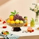 thumbnail image 4 of Bandejas de plástico multicolor para servir frutas y verduras con base desmontable • 9,84 pulgadas cuadradas • Agujeros de drenaje para frescura • Platos para aperitivos domésticos y de fiesta, 4 of 6