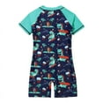 thumbnail image 2 of Uccdo Toddler Boys Girls Rashguard One-Piece Swimsuit Kids Beach Swimwear Bathing Suit 1-5Y, 2 of 6