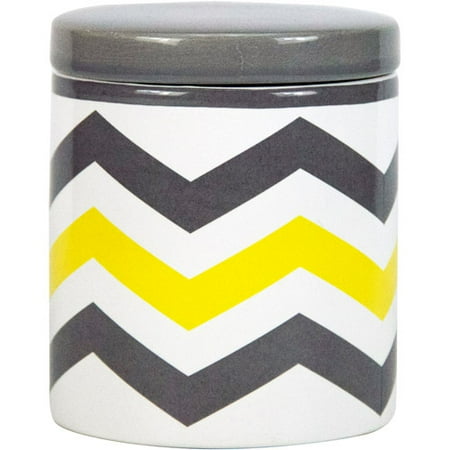 Jaw Covers - Mainstays Navy & White Chevron Covered Jar, 1 Each