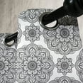 thumbnail image 4 of Ambesonne Black Grommet Curtain, Ornate Mandala Patterns, 50" x 63", Black, 4 of 6