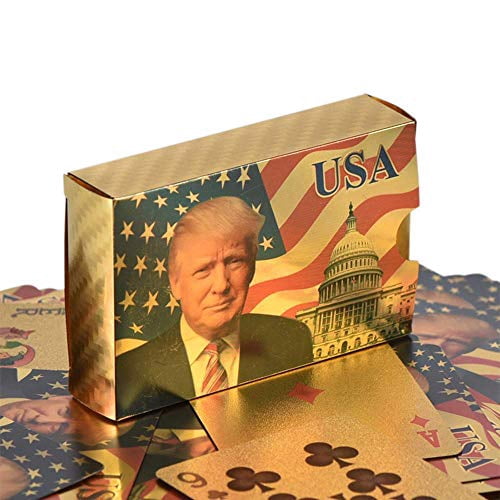 SW Donald Trump Playing Cards - Gold Plated Playing Cards Gold