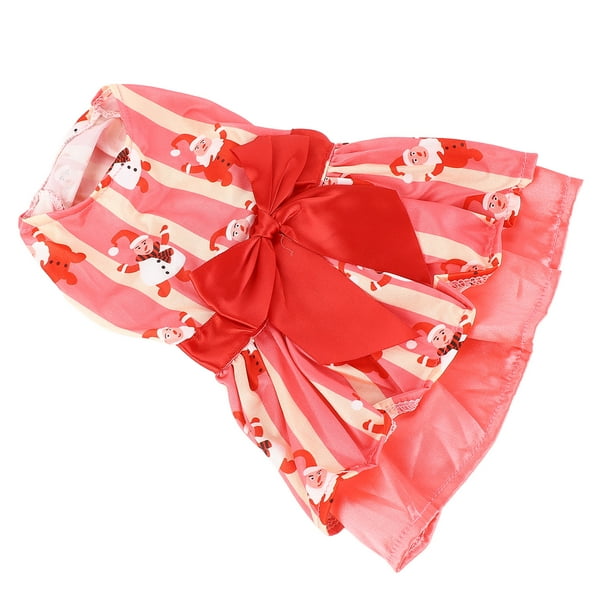 Ropa navideña para perros Bling Bling vestido navideño para mascotas poliéster suave