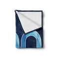 thumbnail image 2 of 100th Birthday Soft Flannel Fleece Throw Blanket, Happy Birthday Old Grandparents Century Party Image Print, Cozy Plush for Indoor and Outdoor Use, 60" x 80", Sky Blue and Navy Blue, by Ambesonne, 2 of 6