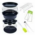 thumbnail image 1 of MasteelfCA 9pcs 6 Inch Air Fryer with Non-Stick Cake Pan Kitchen Tools Set Air Fryer Kit, 1 of 7