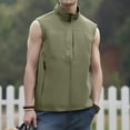thumbnail image 2 of Dwelliawo Hiking Vest Men Quick Dry Outdoor Vests Multi Pockets Golf Lightweight Casual Jackets Zip Up Sleeveless Vest Khaki 5XL, 2 of 5
