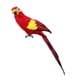 thumbnail image 3 of Modelo de loro pájaro Modelo de simulación de loro emplumado Escultura Guacamayo artificial rojo, 3 of 9