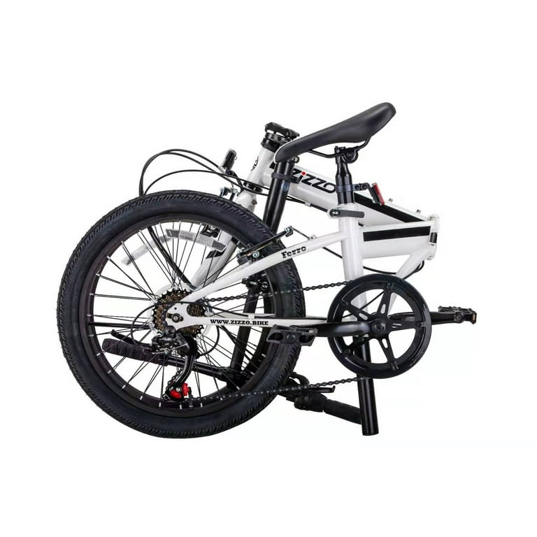 ZiZZO FERRO 20 Wheel HT Steel 7 Speed Aluminum Alloy Folding Bike for all genders White