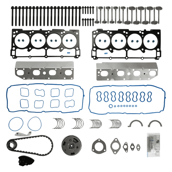 Timing Chain Kit Bearing Head Gasket Set Bolts For 09-15 Chrysler Dodge Jeep Ram 5.7L HEMI V8 GAS