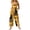 Saffron, variant on Women's Halloween Jumpsuits Castle Skull Sleeveless Backless Spooky Rompers Witch Hat Ghost Wide Leg Funny Overalls, S