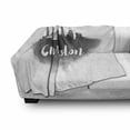 thumbnail image 3 of Charleston Soft Flannel Fleece Blanket, Smoky Style City Skyline Simplistic Illustration Modern Graphic Design, Cozy Plush for Indoor and Outdoor Use, 70" x 90", Charcoal Grey White, by Ambesonne, 3 of 6