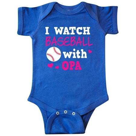 

Inktastic I Watch Baseball with My Opa Gift Baby Boy or Baby Girl Bodysuit