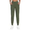 thumbnail image 2 of Rosvigor Plus Size Yoga Joggers Women Athletic Pants for Women Elastic Crossover High Waisted Tapered Casual Pants with Pockets, 2 of 8