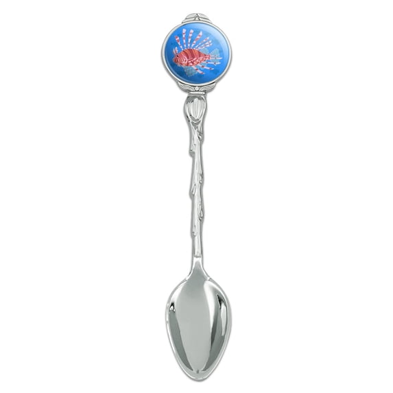 Red Lionfish Invasive Species Novelty Collectible Demitasse Tea Coffee Spoon
